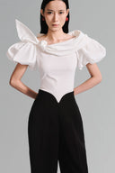 White Puff Sleeve Bodice for women, from Lecia, the Viet Concept 