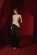 Niidali Glitter Tulle Corset Fringe Evening Gown for women, from JOSEPHINE, The Viet Concept