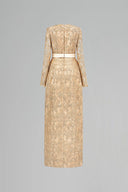 Ethereal Guipure Lace Long Sleeve Maxi Dress for women, from IHF STUDIO, The Viet Concept 