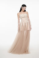 Jasmine Éclat Embroidered Maxi Dress for women, from JOSEPHINE, The Viet Concept 