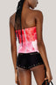 Hellebore Strapless Floral Taffeta Top for women, from DAS LA VIE, The Viet Concept 