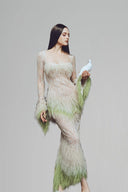 White Willow Maxi Dress for women, from La Vierge, The Viet Concept 