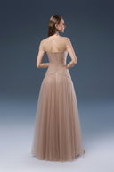 Deliah Brown Tulle Evening Gown for women, from JOSEPHINE, The Viet Concept