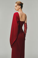 Margée Atelier • Eva Couture Twill & Chiffon Evening Gown