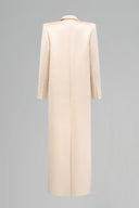 IHF STUDIO • Beige Royale Oversized Silk Coat
