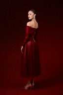 Elite Ombre Off-Shoulder Column Gown for women, from JOSEPHINE, The Viet Concept 