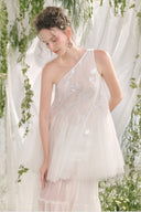 Viorein Babydoll One Shoulder Tulle Top for woman, from ARTI, The Viet Concept