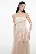 Jasmine Éclat Embroidered Maxi Dress for women, from JOSEPHINE, The Viet Concept 