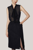 Soleil Cropped V-Neck Twill Jacket for women, from HOBB, The Viet Concept 