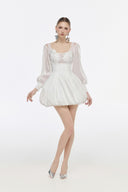 Beatrix Embellished Mesh Mini Dress for women, from JOSEPHINE, The Viet Concept 