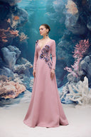Alouette Crystal Bloom Crepe Evening Gown for women, from 21SIX, The Viet Concept