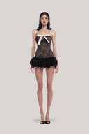 Black Wyna Mini Dress for women, from Huelley Rose, The Viet Concept
