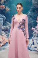 Alouette Crystal Bloom Crepe Evening Gown for women, from 21SIX, The Viet Concept