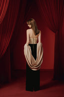 Niidali Glitter Tulle Corset Fringe Evening Gown for women, from JOSEPHINE, The Viet Concept