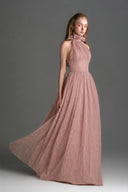 IHF STUDIO • Vine Guipure Lace Crystal-Embellished A-Line Dress