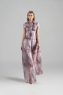 ROSEE de MATIN • Pleated Printed Maxi Dress