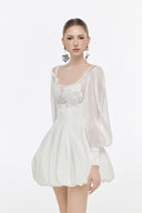 Beatrix Embellished Mesh Mini Dress for women, from JOSEPHINE, The Viet Concept 