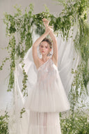 Viorein Babydoll One Shoulder Tulle Top for woman, from ARTI, The Viet Concept