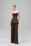 Veloria Peplum Spaghetti Strap Crepe Top for women, from Maison Des Copains, The Viet Concept 
