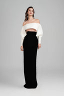 Black & White Evelora Maxi Dress for women, from POEM, The Viet Concept 