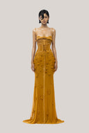 Yellow Isla Maxi Dress for women, from Huelley Rose, The Viet Concept 