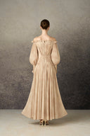 ROSEE de MATIN • Off-Shoulder Draping Maxi Dress