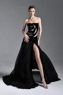 Rose Noire Velvet & Silk Evening Gown for women, from TRAN D TRI, The Viet Concept 