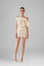 White Devine Petal Mini Dress for women, from LINH DOAN, The Viet Concept