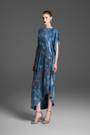 GVLUX • Flowing Side Flap Floral Lace Dress