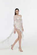 JOSÉPHINE • Paula Étoile High-Low Ruffle Dress