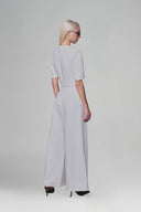 White Diagonal Wrap Top for women, from Keira Tong, The Viet Concept 