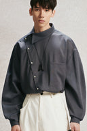 Larris Off Center Shirt for men, from AIN, the Nam Concept