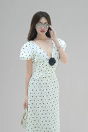 White Anna Maxi Dress for woman, from BYDI, The Viet Concept 