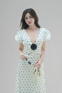 White Anna Maxi Dress for woman, from BYDI, The Viet Concept 