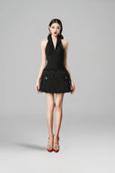 Black Aura Mini Dress for women, from BYDI, The Viet Concept 