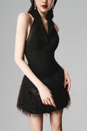 Black Aura Mini Dress for women, from BYDI, The Viet Concept 