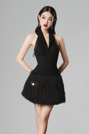 Black Aura Mini Dress for women, from BYDI, The Viet Concept 