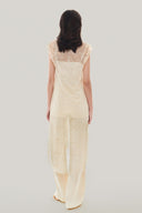 Back of Beige Minimal Shirt-Dress for women, from MUST HAVE, The Viet Concept