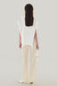 Back of Beige Satin Straight Pants for women, from MUST HAVE, The Viet Concept