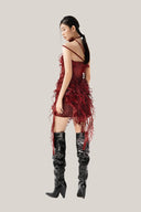 Back of Bordeaux Dress for women, from MUST HAVE, The Viet Concept 