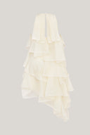 Back of Cream Trapeze Mini Dress for women, from MUST HAVE, The Viet Concept 1