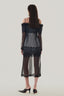 Back of Monochrome Off-shoulder Midi Dress for women, from MUST HAVE, The Viet Concept