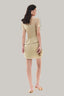 Back of Sand Ruffled Mini Dress for women, from MUST HAVE, The Viet Concept