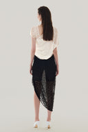 Back of White Strapless Corset Wrap Top for women, from MUST HAVE, The Viet Concept