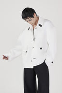 CAOSTU • White D-Beetle Jacket Cotton - The Viet Concept
