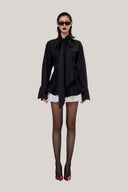 Black Bow Tie Shirt for women, from Caostu, The Viet Concept 