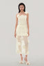Close of Cream Midi Dress for women, from MUST HAVE, The Viet Concept 

