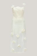 Close of Cream Midi Dress for women, from MUST HAVE, The Viet Concept 2