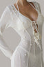 Close of Phu Quoc White Beach Coat for women, from XITA, The Viet Concept
