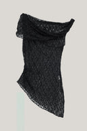 Close on Black Draped Lace Top for women, from MUST HAVE, The Viet Concept1
